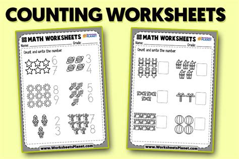 Counting Worksheets For Kids