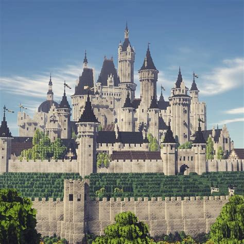 Château Minecraft, Minecraft Castle Blueprints, Minecraft Castle ...