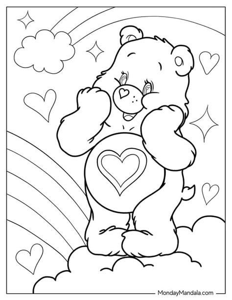 30 Care Bears Coloring Pages Free Pdf Printables In 2024 Bear Coloring Pages Love Coloring