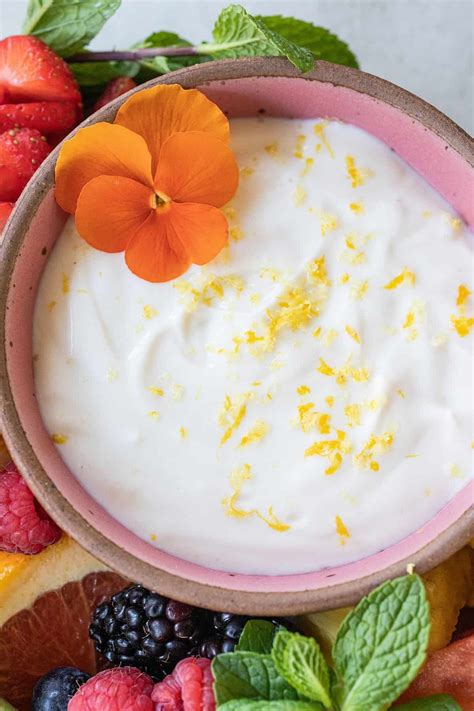 The Best Yogurt Fruit Dip Recipe Sugar And Charm