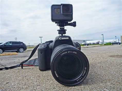 Hot Shoe Adapter Tool That Lets You Use A GoPro And DSLR Together