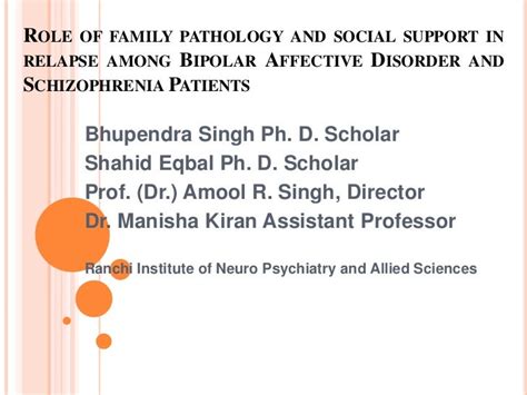 Role of Family Pathology....Bhupendra singh