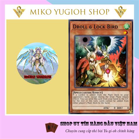 Miko Yugioh Thẻ Bài Yugioh Chính Hãng Tiếng Nhật Droll And Lock Bird Shopee Việt Nam