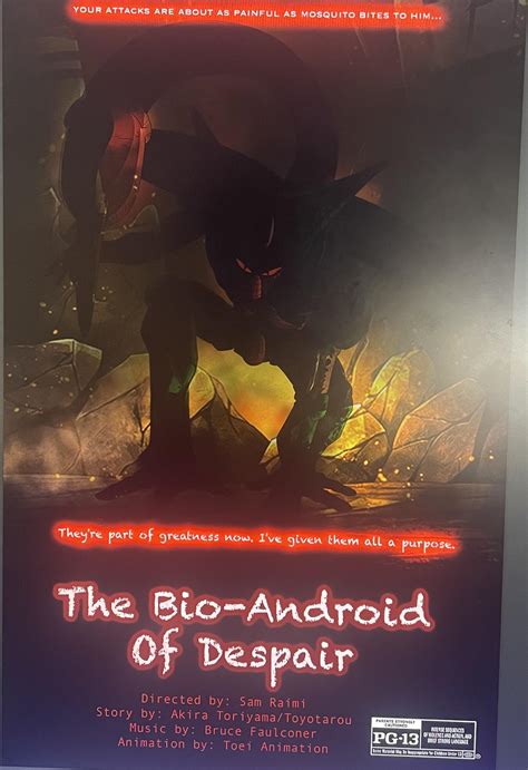 Made this in Digital Arts class (horror movie poster) : r/dbz