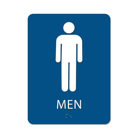 Men’s Bathroom Signs for Business | Alpha Dog ADA Signs