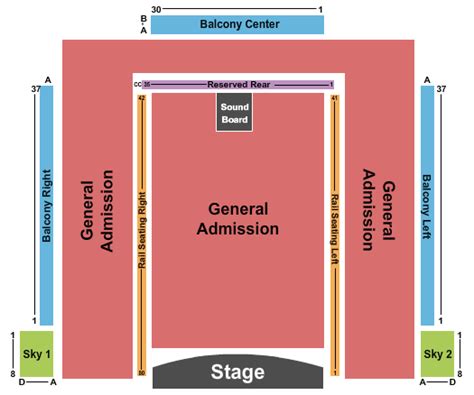 Penn's Peak Seating Map