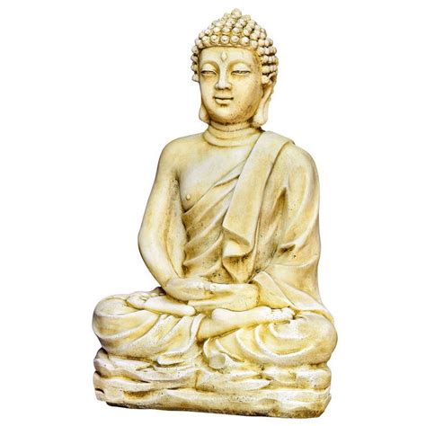 Hairie Grandon Statue bouddha Kadampa H 96cm Patiné