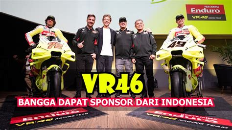 Pertamina Enduro Sponsor Utama Yang Baru VR46 Racing Team Valentino