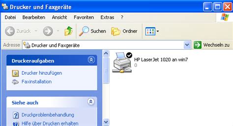 Druckerfreigabe Unter Windows Supportnet