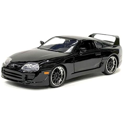 Brian's 1995 Toyota Supra 1:24 Scale Diecast Model Black by Jada 33380 ...