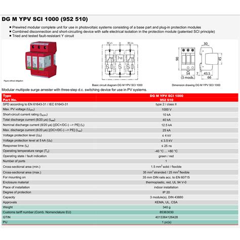 Dehn Modularer Berspannungsableiter Dehnguard Modular Dg M Ypv Sci