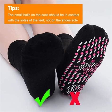 Chaussettes Auto Chauffantes Pour Hommes Et Femmes Noir Massage