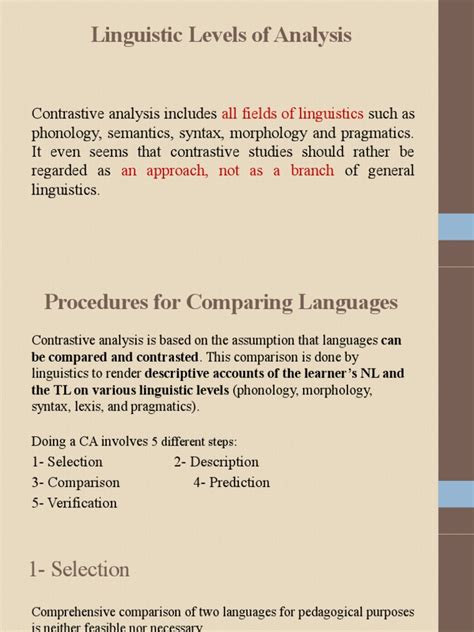 4 Levels Of Linguistic Analysis And Hierarchy Of Difficulty Download