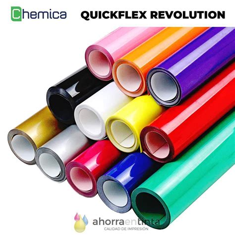 Vinilo Textil Pu De Corte Chemica Quickflex Revolution Micras