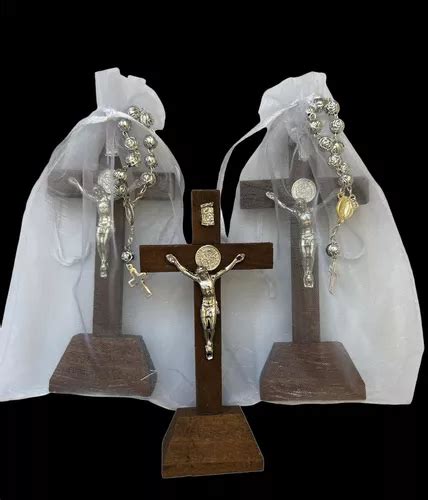 12 Recuerdos Cruz Cristo Misterio Boda Bautizo Comunion Xv En Venta En