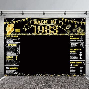 Amazon Darunaxy St Birthday Black Gold Party Decoration X Ft