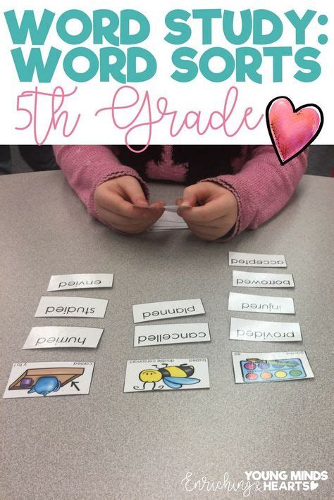 Word Study Spelling Word Sorts 5th Grade