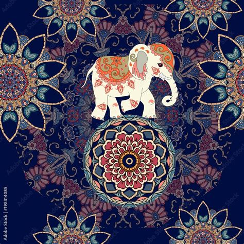 indian elephant print fabric