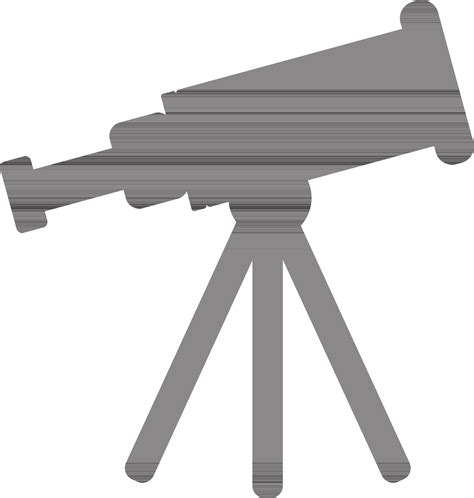 Black telescope on white background. 24557844 Vector Art at Vecteezy