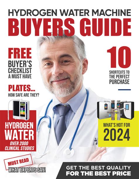 Hydrogen Water Machines Buyer's Guide - Water Ionizer Research