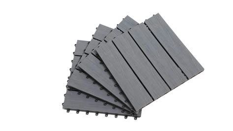 Wpc Waterproof Interlocking Composite Decking Tiles - Buy Interlocking ...