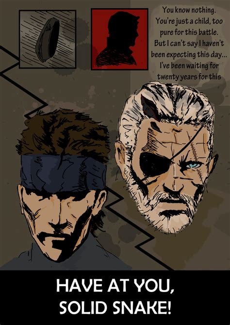 Solid Snake vs Big Boss, IV by DevilBoss on DeviantArt