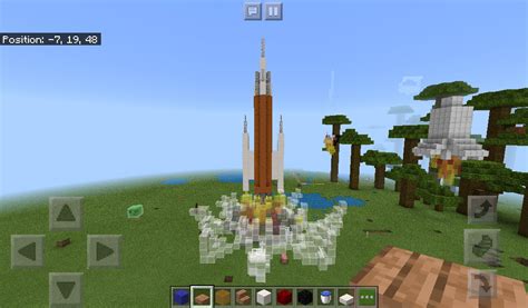 I built a rocket! : r/Minecraft