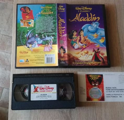 VHS WALT DISNEY ALADDIN I Classici ITA 1994 VS 4478 Gadget EUR