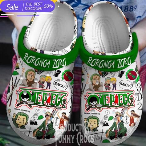 One Piece Roronga Zoro Clogs Crocs Etsy