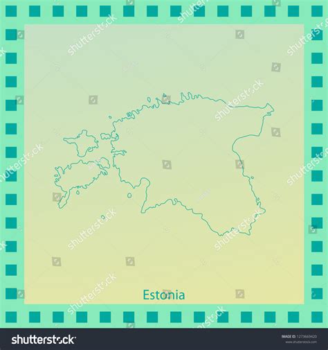 Estonia Outline Map Stock Vector (Royalty Free) 1273669420 | Shutterstock