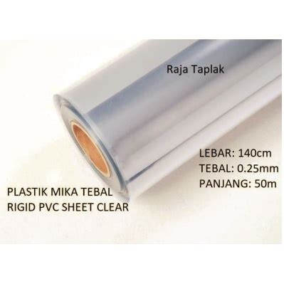 Jual Plastik Mika Kaku Rigid Pvc Clear Panjang M Lebar M Tebal