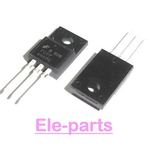 50 PCS FQPF4N60C TO-220 FQPF4N60 FQPF 4N60C Chip N-Channel Mosfet ...