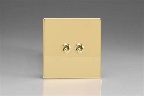 Varilight Screwless Polished Brass Toggle Dolly Light Switch 10 Amp 1 2 3 4 Gang Ebay