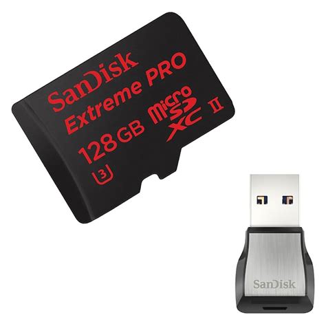 SanDisk Extreme Pro Micro SD kort 128 GB kortläsare Elgiganten