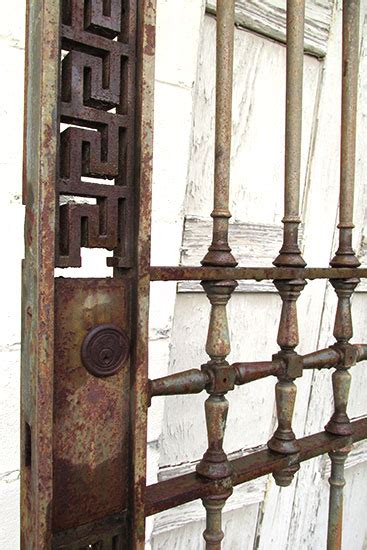 Iron Entrance Gates - Wooden Nickel Antiques