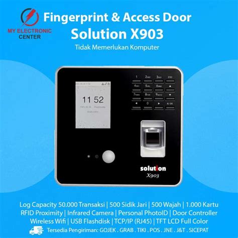 Promo Fingerprint Solution X903 Mesin Absensi Sidik Jari Kantor Bank