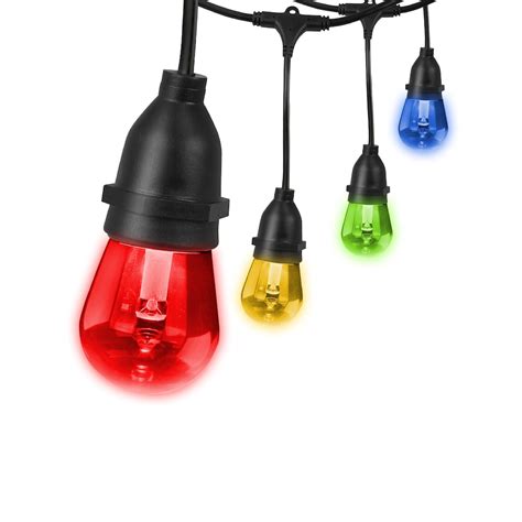 Feit Electric 30 ft. 15-Light Color Changing LED String Lights (1-pack ...