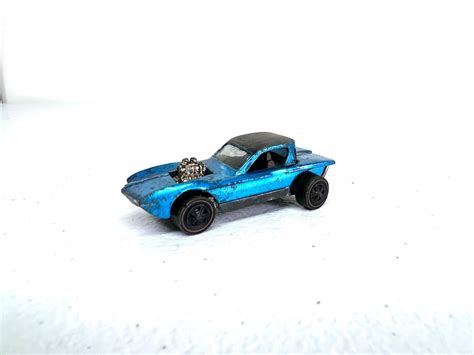Vintage Blue Python Hot Wheels Mattel Redline Black Interior Etsy