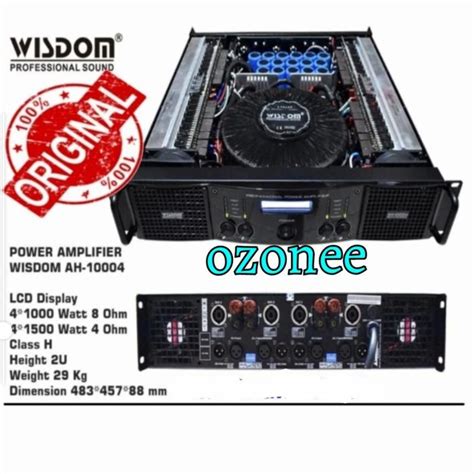 Jual Power Amplifier Wisdom Ah Ah Class H Channel Original