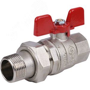 Кран шаровой со сгоном 3/4' ВН ручка бабочка (EPDM) артикул SVB-1007 ...