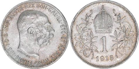 Österreich Kaiser Franz Joseph I 1 Krone 1915 MA Shops