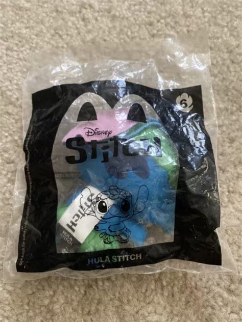 LILO STITCH Disney Hula Stitch McDonalds Happy Meal Toy 6 Sealed