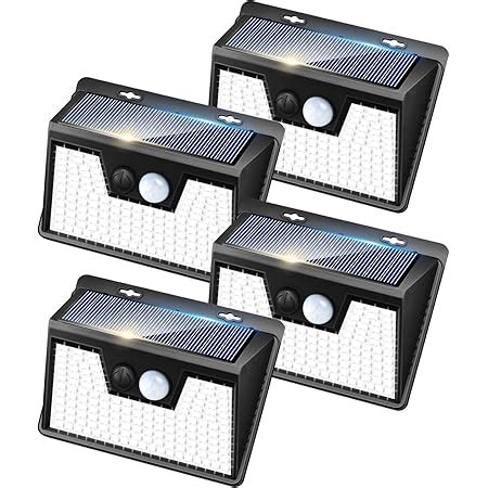 Peasur Solar Lights Outdoor Waterproof Security Lights For Outdoor