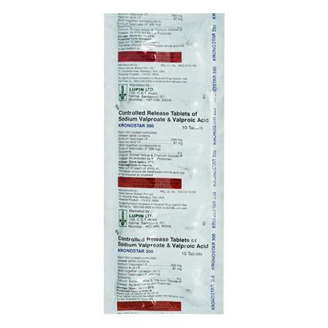 Kronostar 300mg Tablet 10'S : Price, Uses, Side Effects | Netmeds