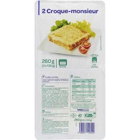 Croque Monsieur La Barquette De G Prix Carrefour