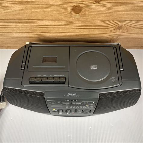 Sony Cfd V15 Cd Radio Cassette Recorder Mega Bass Boombox Works Great Ebay