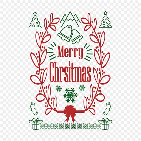 Merry Christmas Typography Vector Hd Png Images Merry Christmas Wreath