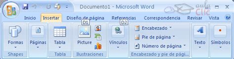 Fernando Aguilera Diferencias Entre El Menú Insertar De Microsoft