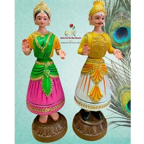 Traditional Thanjavur Thalaiyatti Bommai Tanjore Raja Rani Dancing Doll Buy Now 11