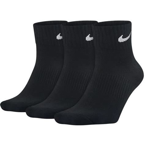 NIKE Chaussettes Courtes U Nk Everyday Ltwt Ankle 3p Noir